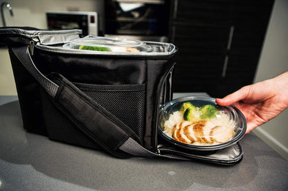 Meal Prep Containers - Dishwasher-Safe Plastic Bowls with Lids - Freezer & Microwave-Safe Food Storage Containers with Lids - Portion-Control Meal Prep Bowls - 30 Pack, 24 Oz, Black